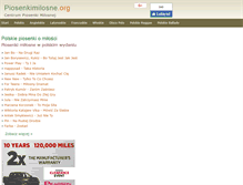 Tablet Screenshot of piosenkimilosne.org